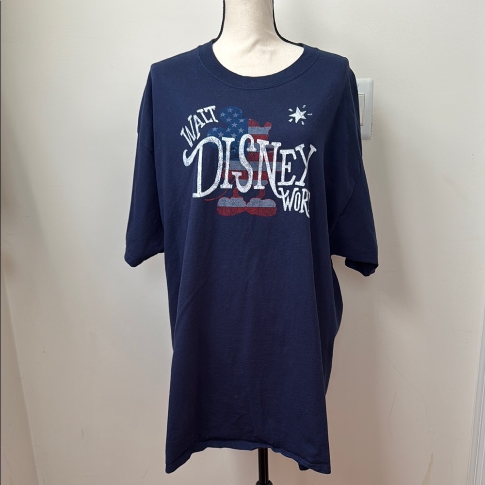 Disney Unisex Dark Blue Mickey Mouse Graphic Tee